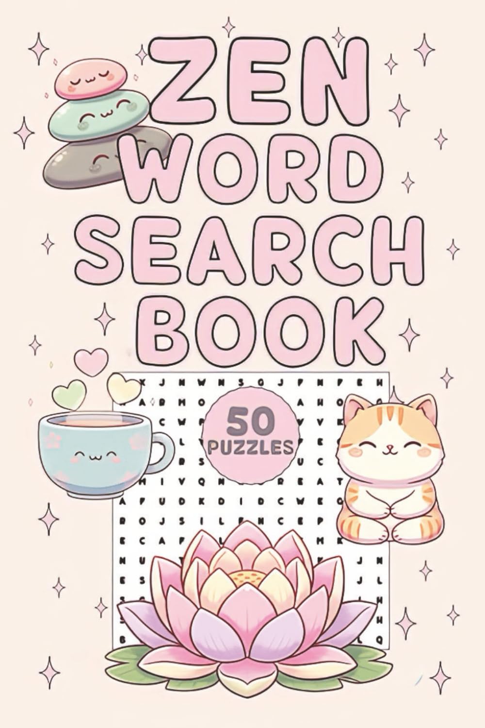 Zen Word Search Book: 50 Puzzles