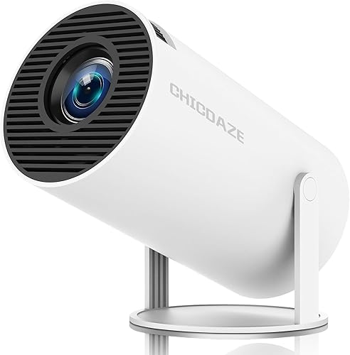 Mini proyector, proyector portátil HY300 PRO, proyector inteligente, compatible con 4K 1080P con doble banda WIFI6 5G inalámbrico 5.4 Bluetooth, 160