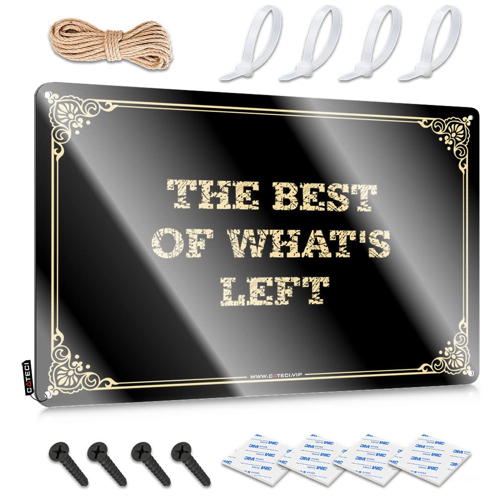 Western Funny Vintage Signs, Tin Gifts The Best Of What's Left | Farmhouse Cottage Decor(30X40CM)