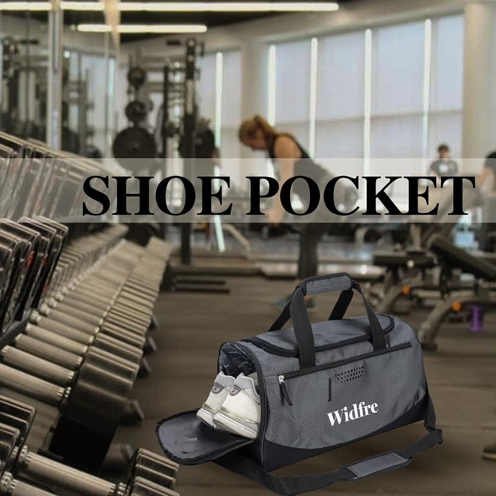  | Widfre Sports Gym Bags Duffle Bag for Travel, Daily Use, TPU Waterproof Pocket, Shoes Compartment, Women and Men | Sports Duffels