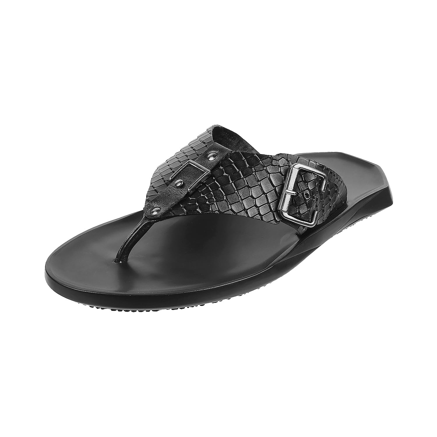 Metro Mens Leather Black Slippers (Size (6 UK (40 EU)) (B0B9P1DKQ4) Amazon Price History, Amazon Price Tracker