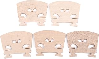 Glomora Premium Maple Wood Violin Bridges, Improve Your Violinâ€™s Performance!