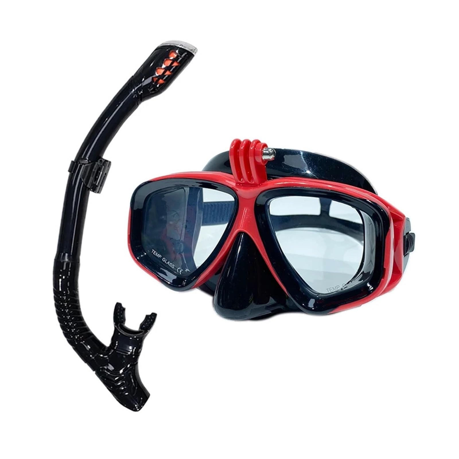 Buceo Máscara de Snorkel Máscara de Buceo subacuática Las Gafas de Buceo Son adecuadas para la cámara Deportiva pequeña GoPro Buceo Completamente seco