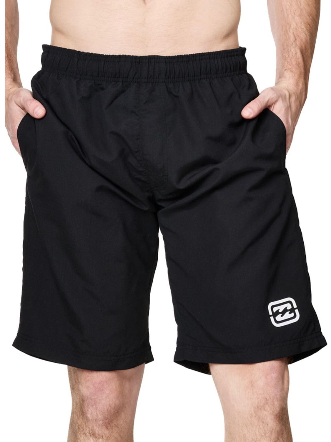 Billabong Swim Trunks for Men Big and Tall, Quick Dry Swim Board Shorts 10" Black