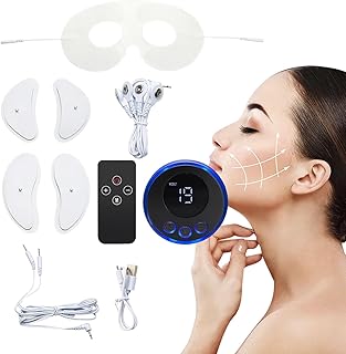 Appareil facial EMS, masseur facial électrique, instrument de beauté EMS, lifting par micro-courant, appareil de beauté raffermissant portable, soin du visage pour le visage, les yeux, le cou, 8 m