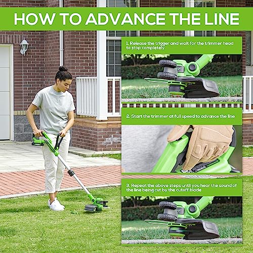 Image of Greenworks 24V 12-Inch Cordless String Trimmer /Edger (Gen 2), Battery and Charger Not Included