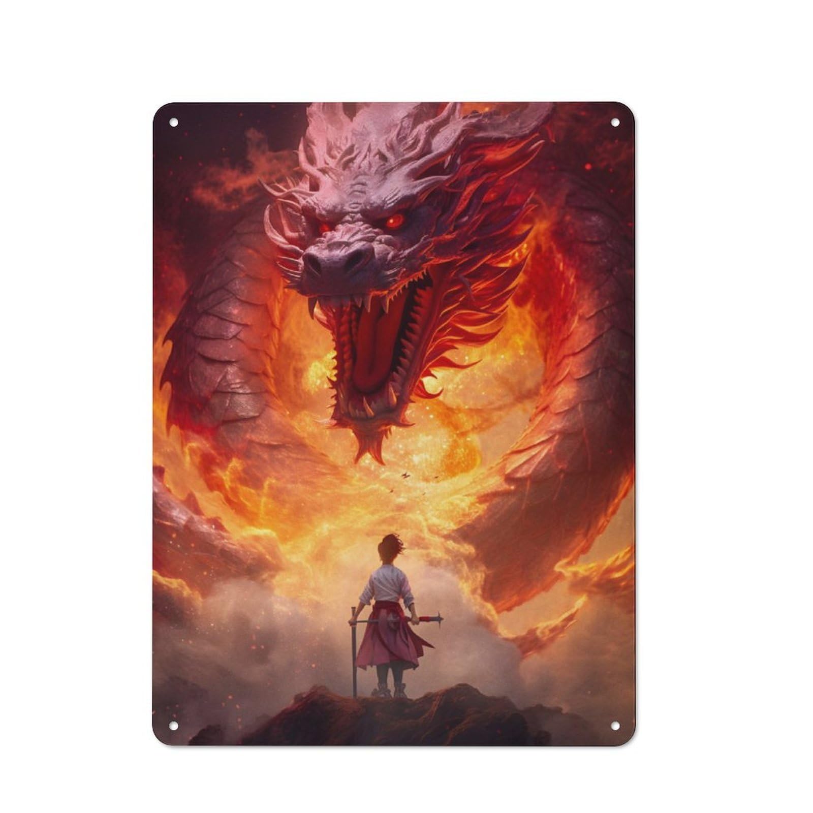 Fantasy Japan 06 Retro Metal Wall Decor 40x30cm, Metal Sign for Pub, Home Bar, Shed Or Man Cave, for Relaxed Wall Styling