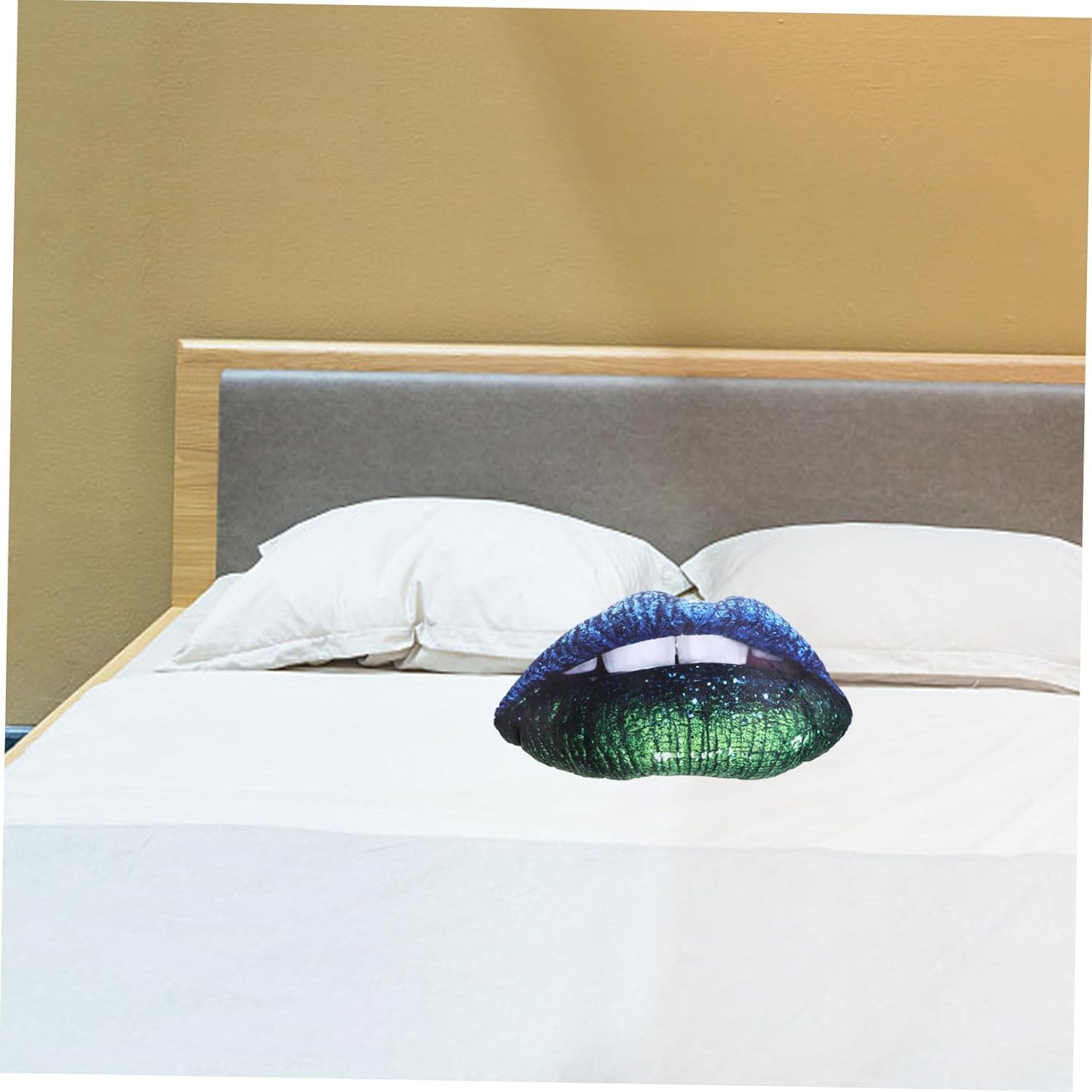 Cabilock Elegant Digital Print Pillow Car Headrest Pillow Double-Sided Easy-wash Cover