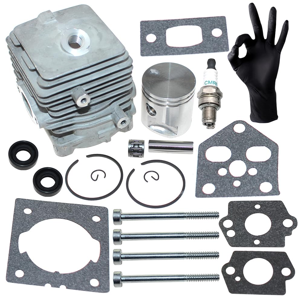 Kit cilindro pistone per Stihl BG56 BG56C SH56 SH56C BG86 BG86C BR200 SH86 SH86C SR200,4241 020 1203,4241 020 1204