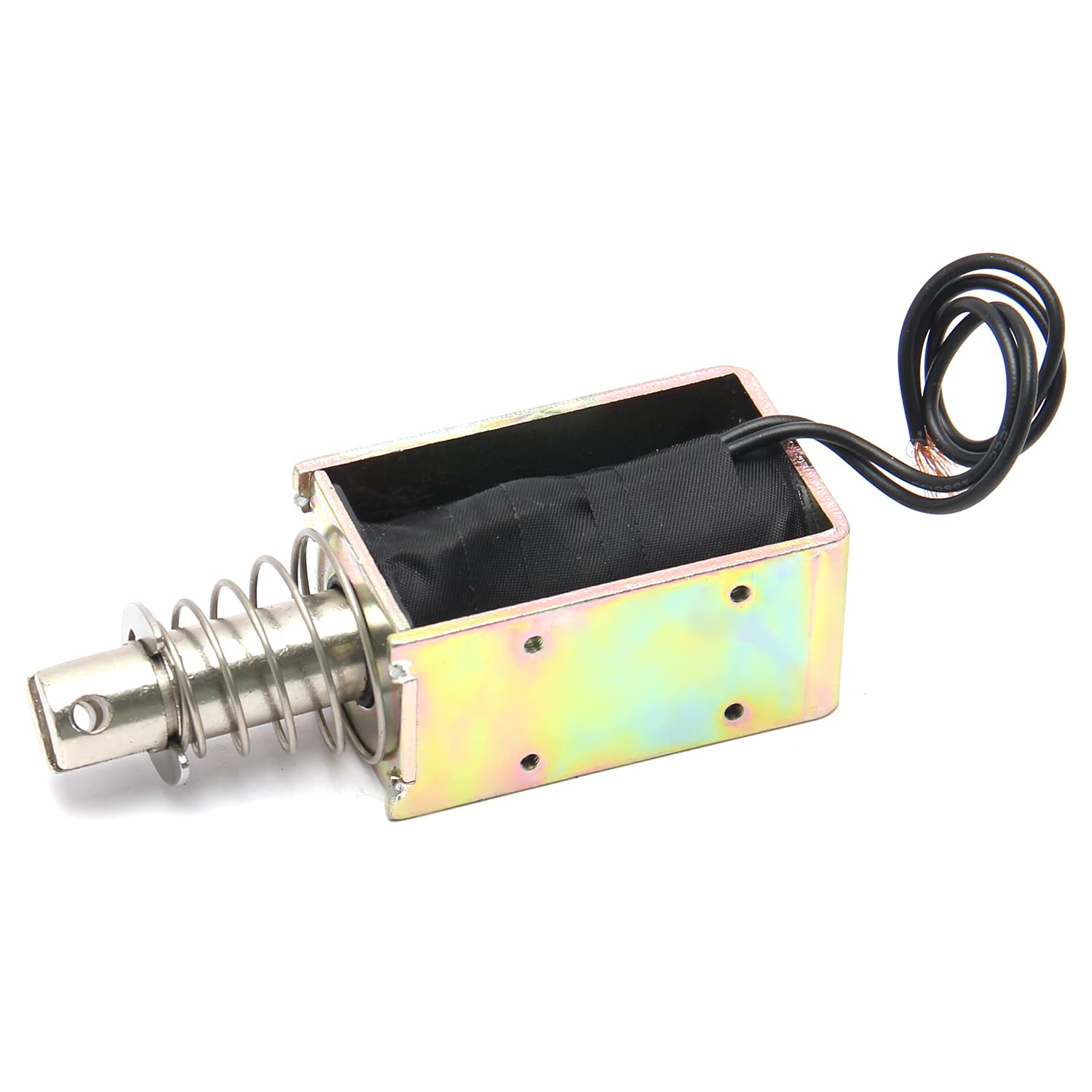 Fielect DC 12V 2.5A 55N Pull Type Solenoid Electromagnet, 10mm Stroke, Open Frame, Linear Motion, JF-1264-12V