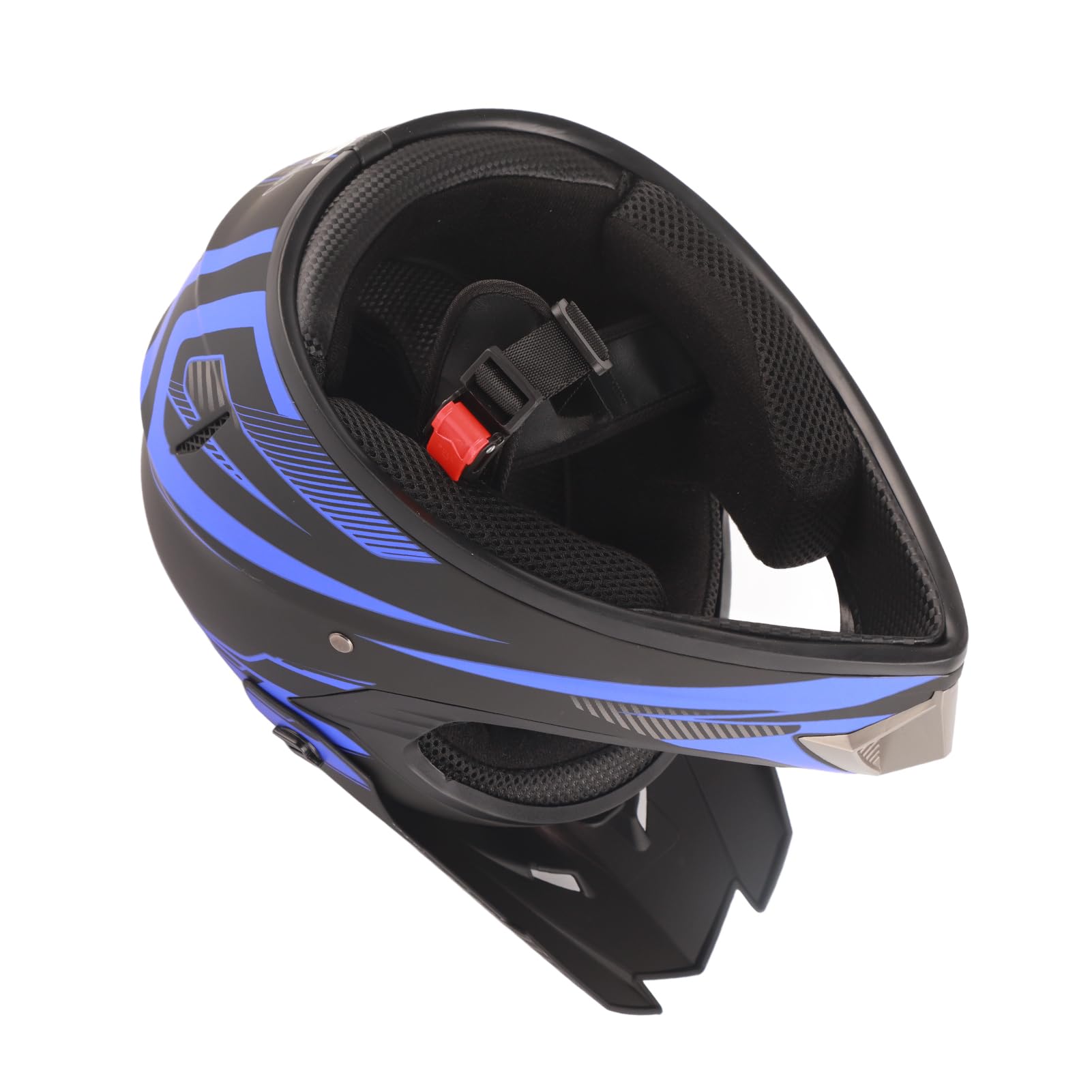Casco Integrale Motocross per Bambini e Adulti Casco Motocross Integrale Casco da Moto con Occhiali Protettivi Guanti Copertura Facciale