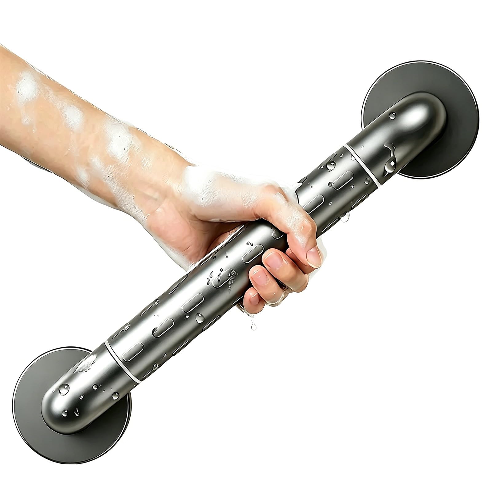 Fkxsxaz Shower Grab Bar, Bathroom Bars, Stainless Steel Anti-Slip Handicap Handle Support Rail Handrail Safety Bar Handle(100Cm/39In)