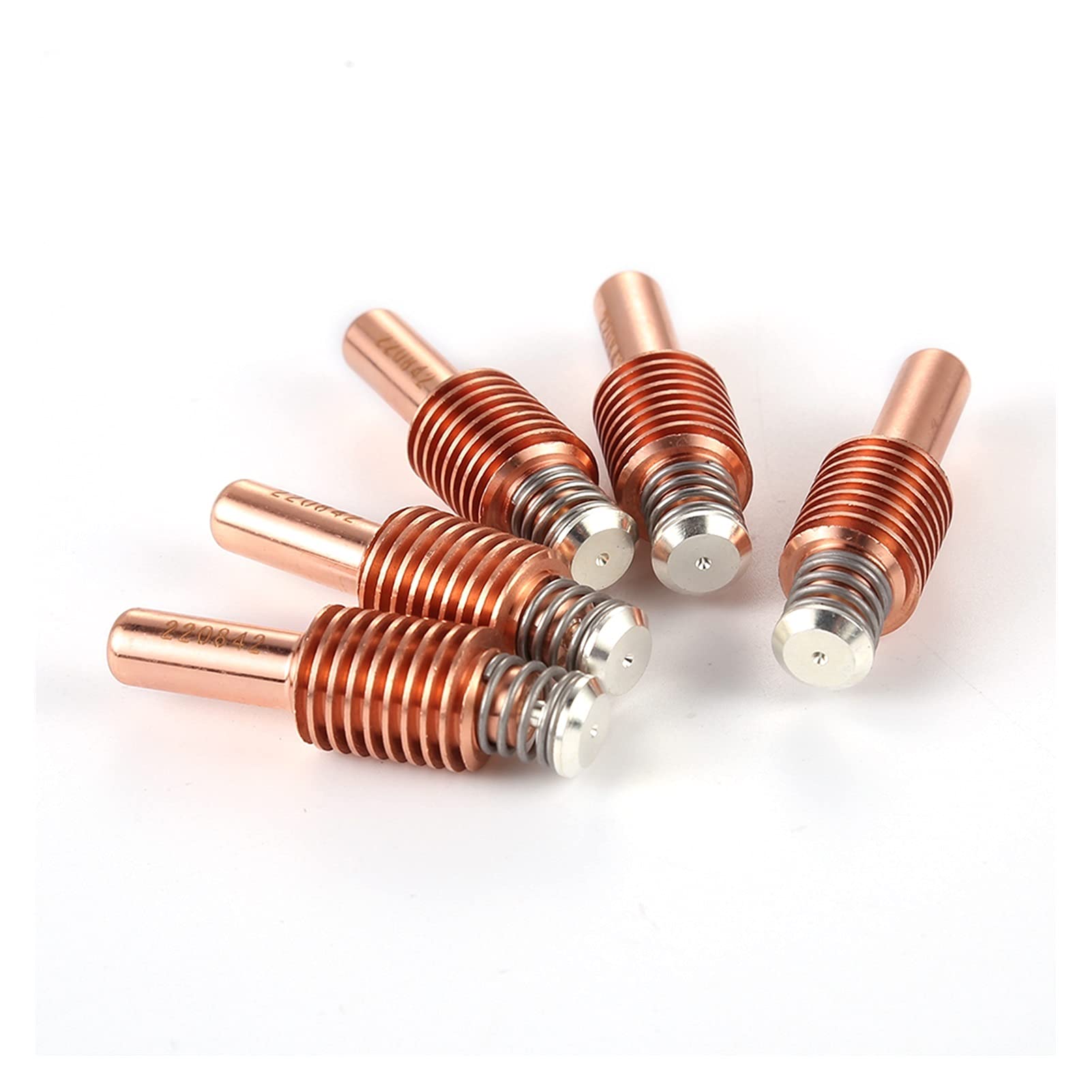 XINLIN Ruderude Elettrodo di consumo al Plasma 5pcs 220842 Ugelli di Taglio Numero di Taglio Tellurium in Rame Adatta per Il Plasma Accessori per Torcia da Taglio