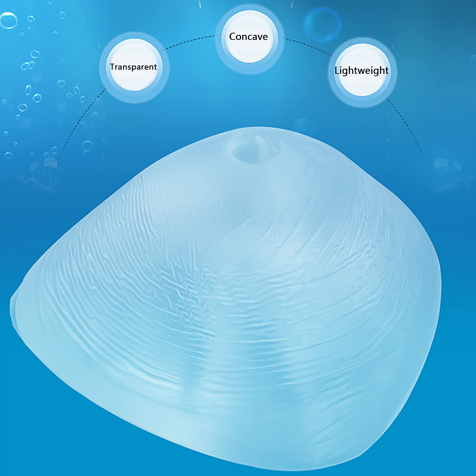 Inserciones De Sujetador Triangulares Transparentes Silicona Suave Al Tacto