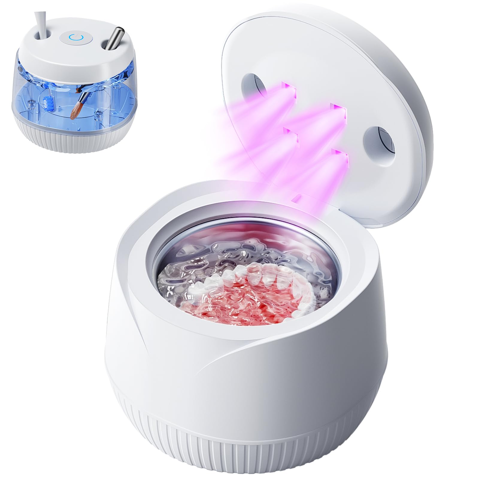 Ultrasonic U-V Cleaner for Dentures, Retainer, Mouth Guard