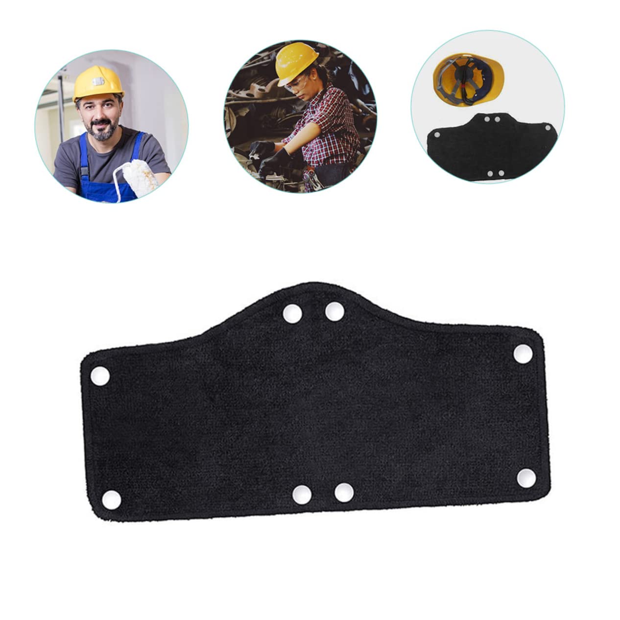 ABOOFAN 3 Sätze Sicherheitshelmzubehör Sicherheitshelm Schweißband Schweißabsorbierendes Band Kappen Arbeitsmütze Schweißband Aufkleber Helm-schweißband Helmfutter Polyester 12 Stück * 3
