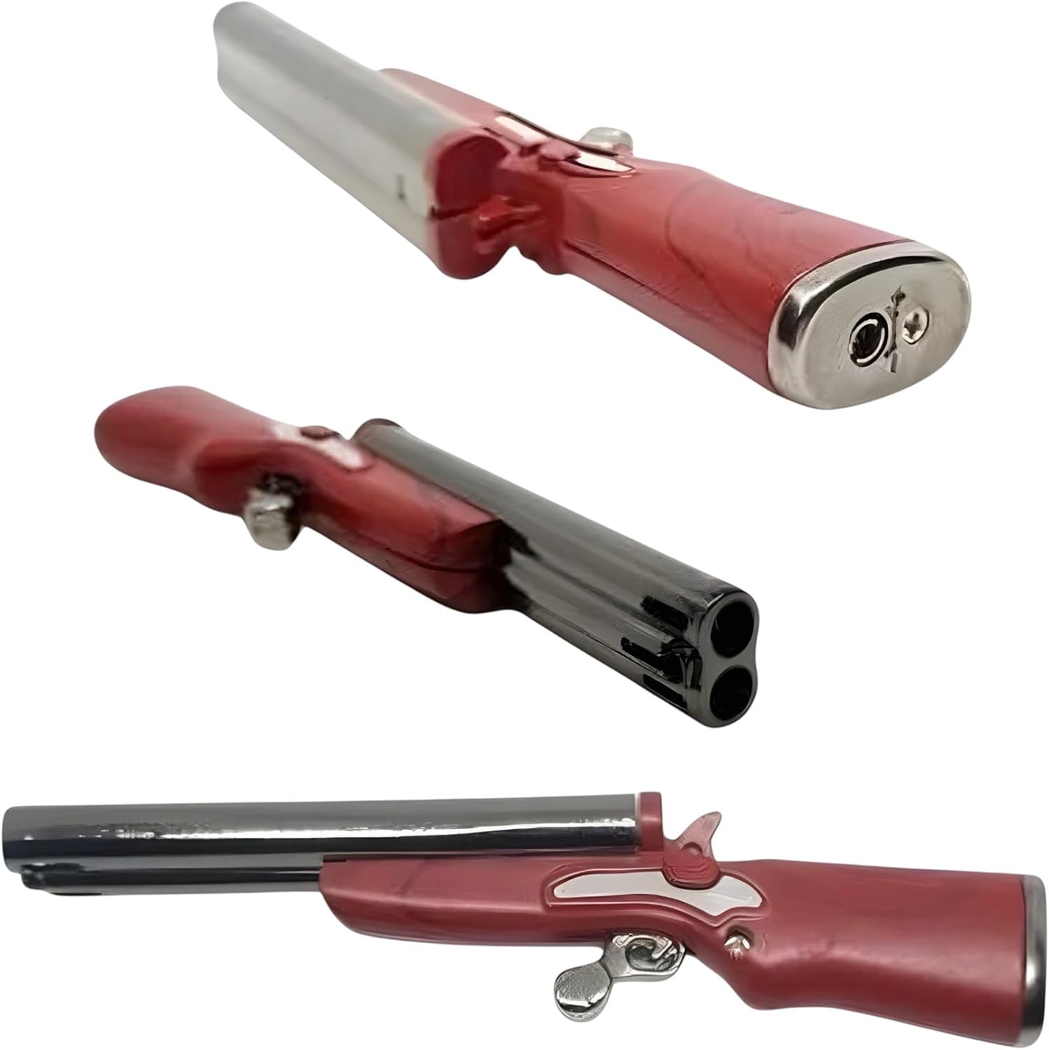 Extended Lighter with Easy Press Button for Elderly or Seniors, Multi Purpose Gas Lighters, Refillable Extended Wand, Pilot Light, Candles, Kitchen, Fireplace, Stove (No Fuel Inside)