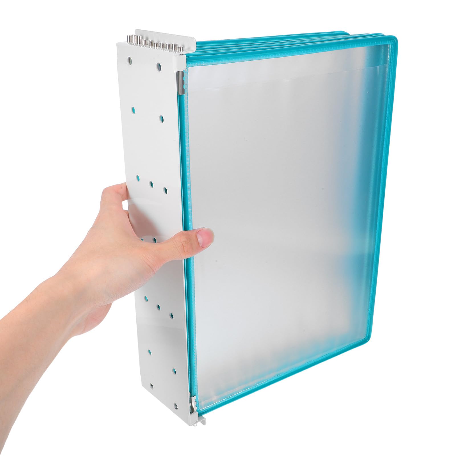 Artibetter Espositore da Parete A4 in Plastica PVC e Ferro Verde