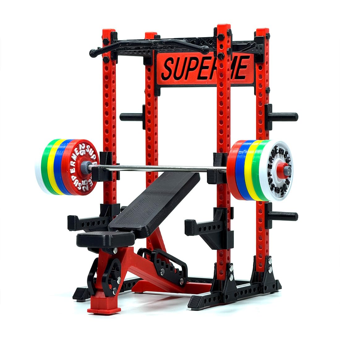 1/12 Scale Mini Gym Equipment Set, Dollhouse Miniature Fitness Scene Model, DIY Mini House Decor Accessories, Desktop Display Gift Model
