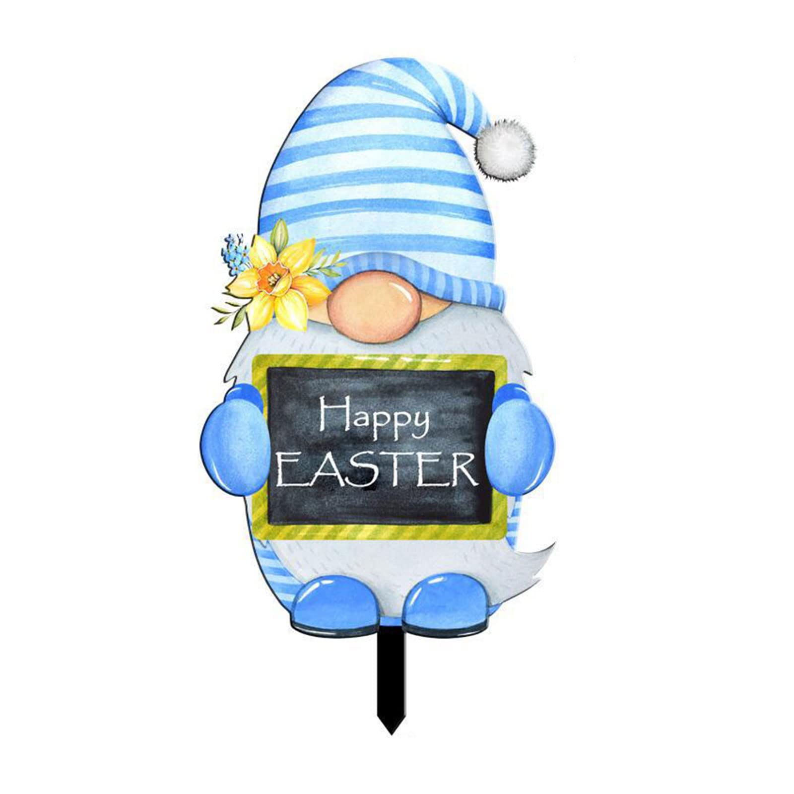 Decors Gnomes Yard Signs Outdoor Gnomes Signs Easter Decorations Outdoor Easter Yard with Stakes with Stakes Decorations Garden Sign