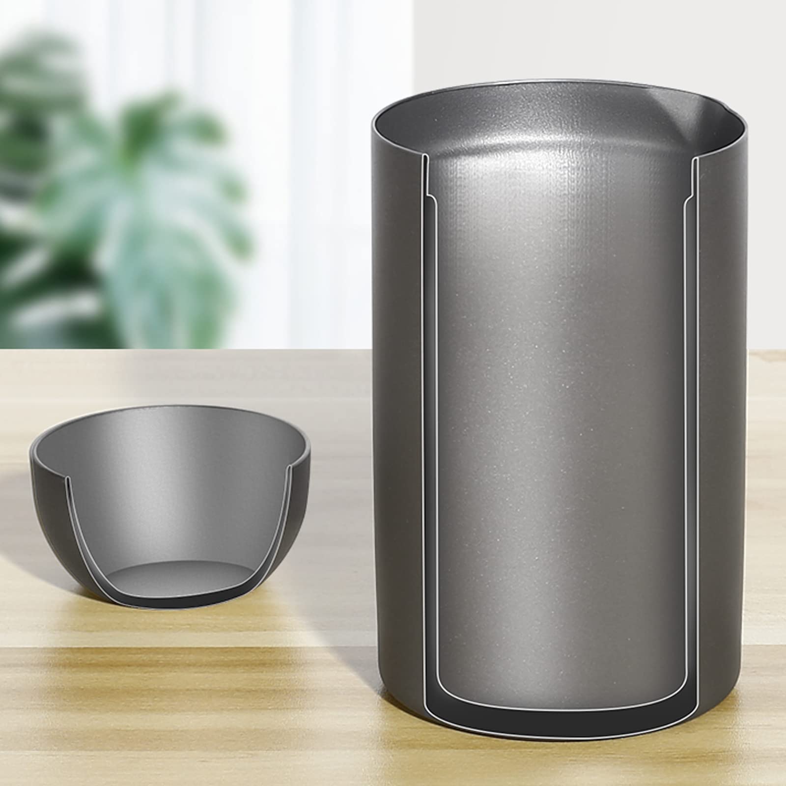 Amazon | TIANDLIFE ティーポット チタン 二重構造 積層収納式 チタン