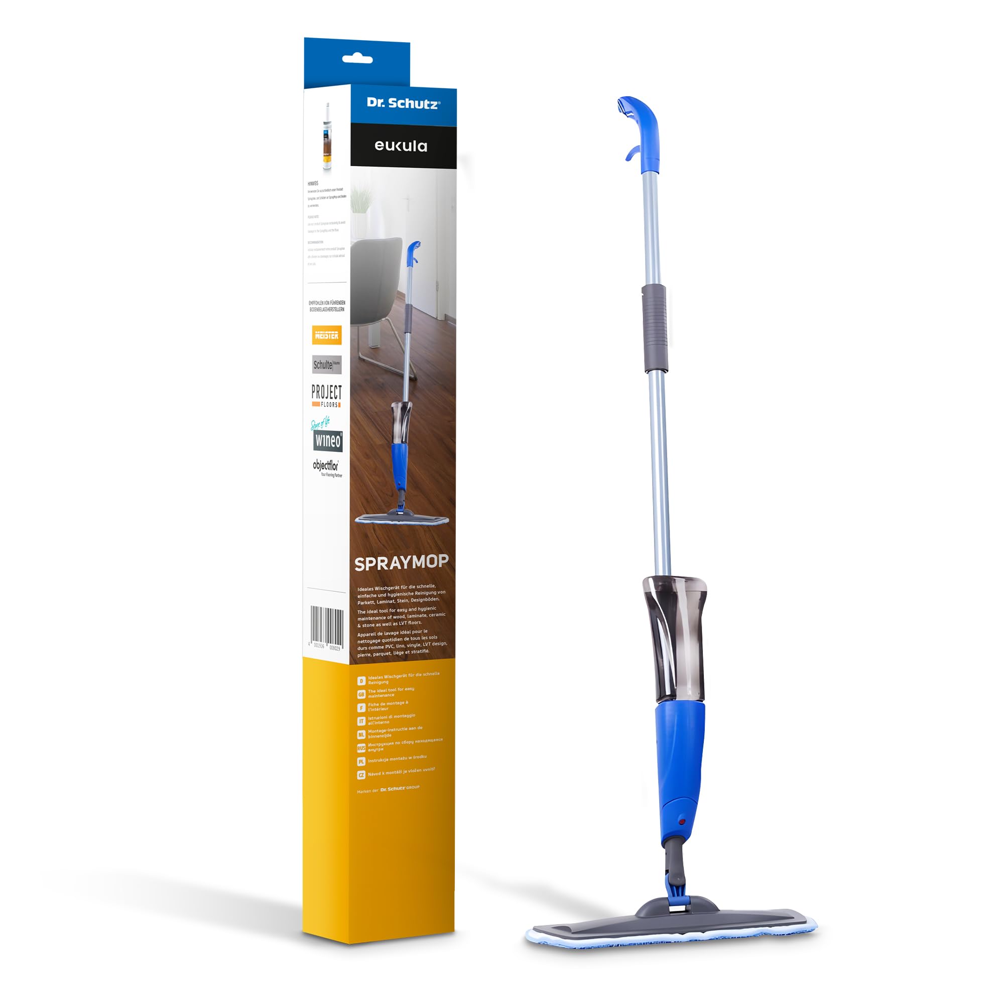 Dr. Schutz® SprayMop - Set di tergicristalli + spazzolone + flacone vuoto