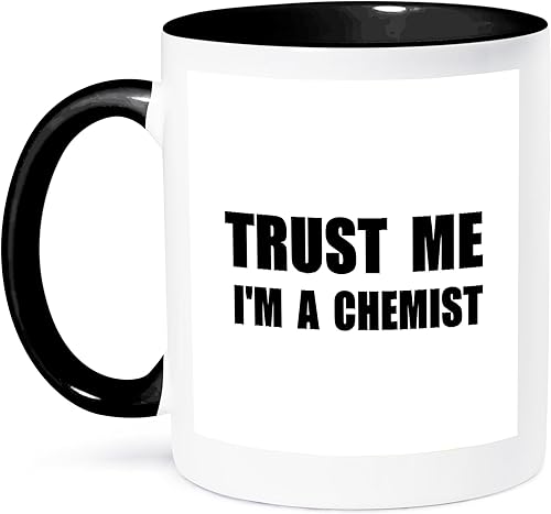 Miniatura 1 de 3dRose Trust Me I'M A Chemist Fun Chemistry Humor - Taza de regalo divertida de ciencia y trabajo, 11 onzas, color negro