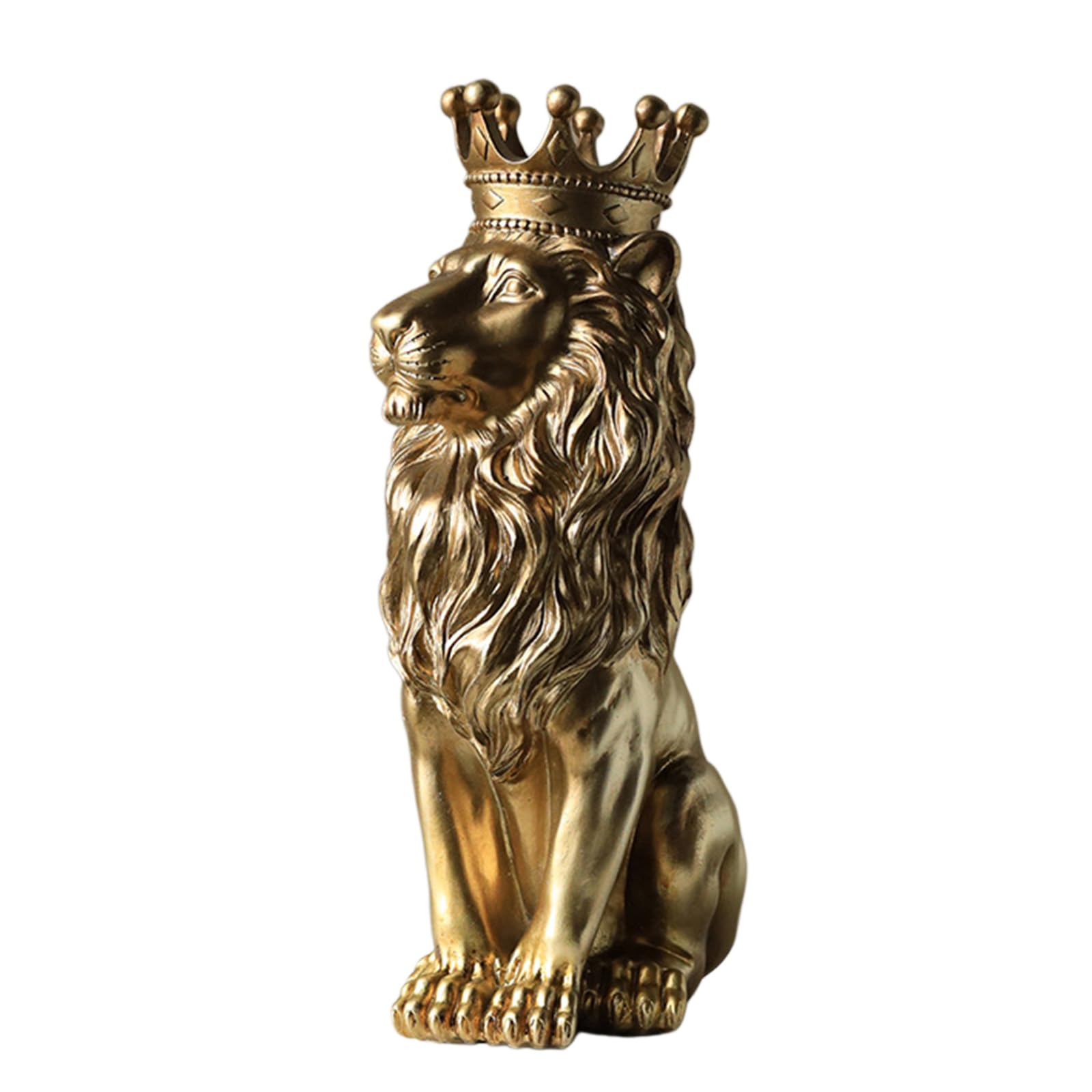 YXCQHZM Lion King Statue - 12.2''H Lion Statue - for Home/Desk/Outdoor Decoration, Gift for Man