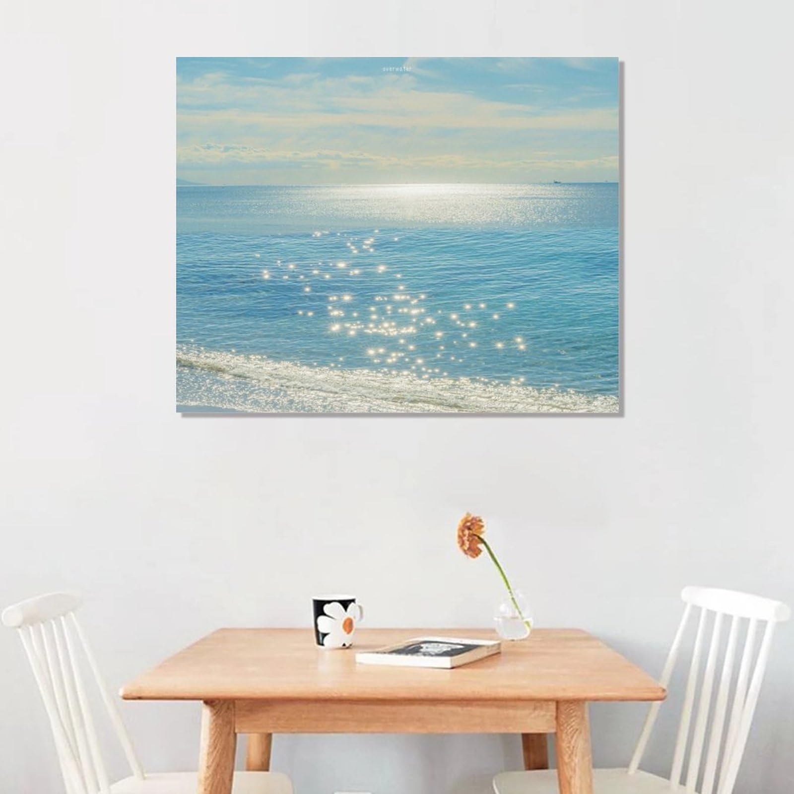 Amazon.co.jp: 絵画 きらきら輝く海インテリア 絵画 日本の写真 夢の