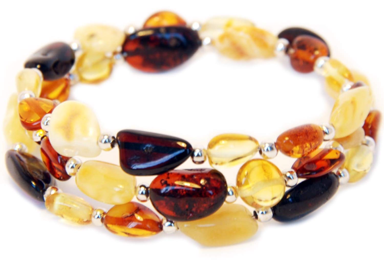 Bracelet Ambre Multicolore - Boutique Histoire De L'ambre