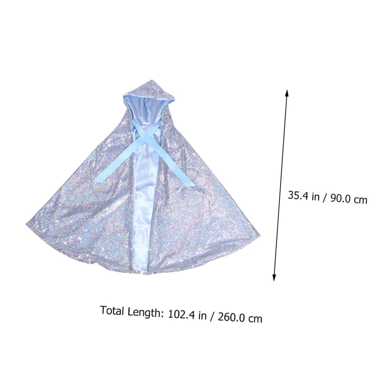 ifundom Mantello per Cappuccio Lucente Costume da Cosplay Autunnale Confortevole Mantello Elegante per Feste in Maschera e Compleanni Accessorio Antivento e Caldo per Giochi di Ruolo e