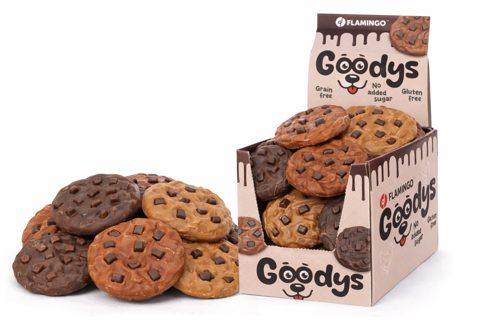 friandises pour Chien - Goodys Biscuits au Poulet Multicolores L - Ø 7 5 cm - 1 5 kg - sans Gluten - sans céréales - sans sucres ajoutés