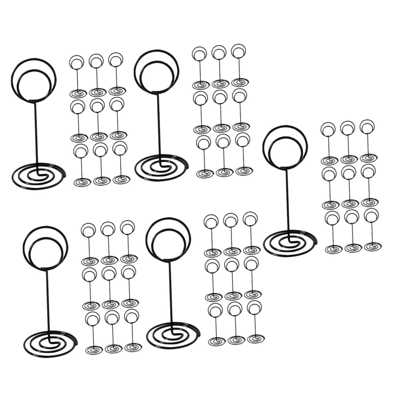 TOPPERFUN 60pièces Porte-Cartes De Table pour Mariage Support Photo Décoratif pour Numéros De Table Et Cartes De Nom Accessoire Polyvalent pour Événements Et Célébrations