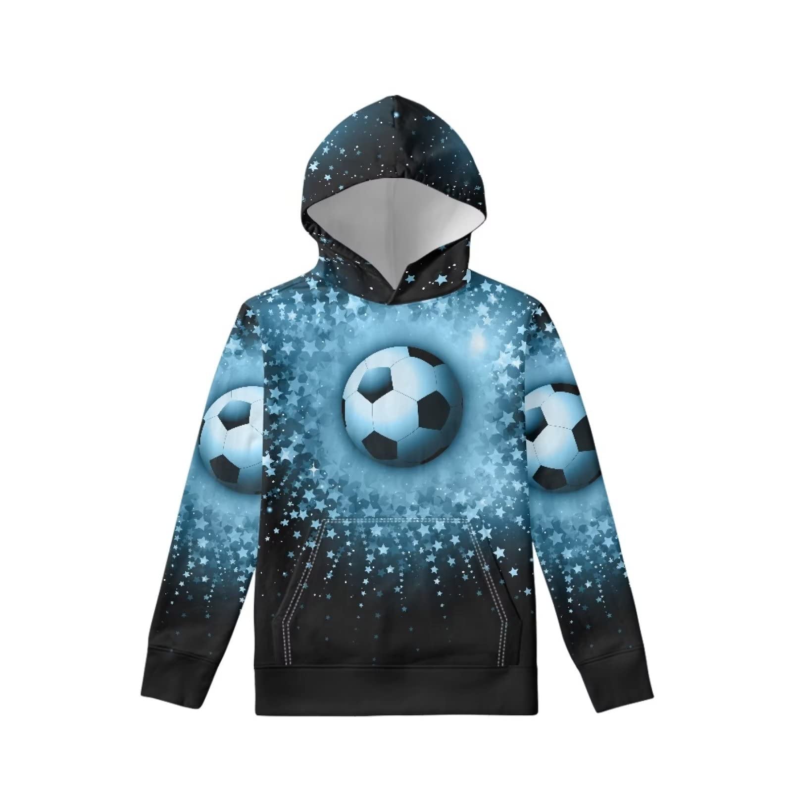 Coloranimal Girls Boys Sports Casual Long Sleeve Sweatshirts Hoodies with Front Pocket Sweater Tops Age 6-16year