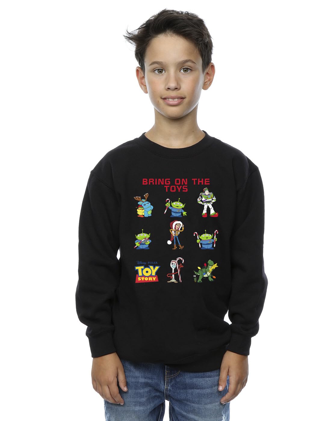 Disney Boys Toy Story Bring On The Toys Sweatshirt Black 9-11 Years