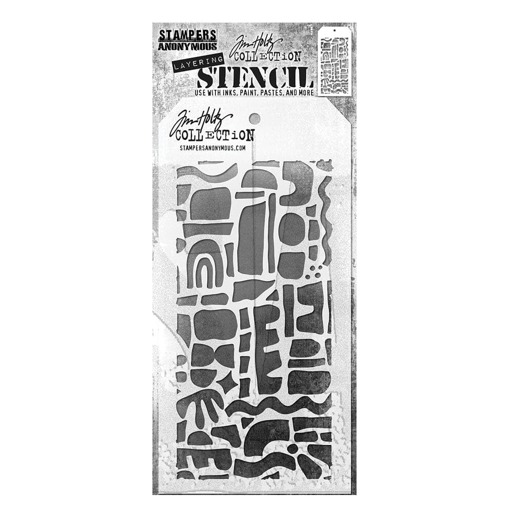 Pochoir Cutout Formes 1 Tim Holtz N°175 évite les bavures d'encre