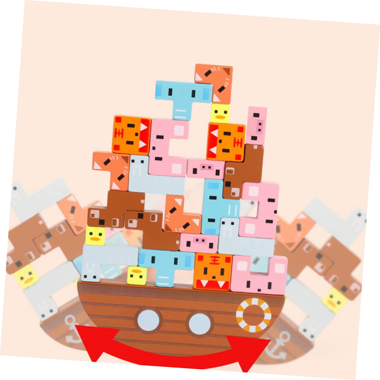 Milisten Set di Blocchi Impilabili in Materiale Sintetico per Bambini, Gioco Educativo Creativo Che Sviluppa la Pazienza e Stimola Lo Sviluppo Intellettuale