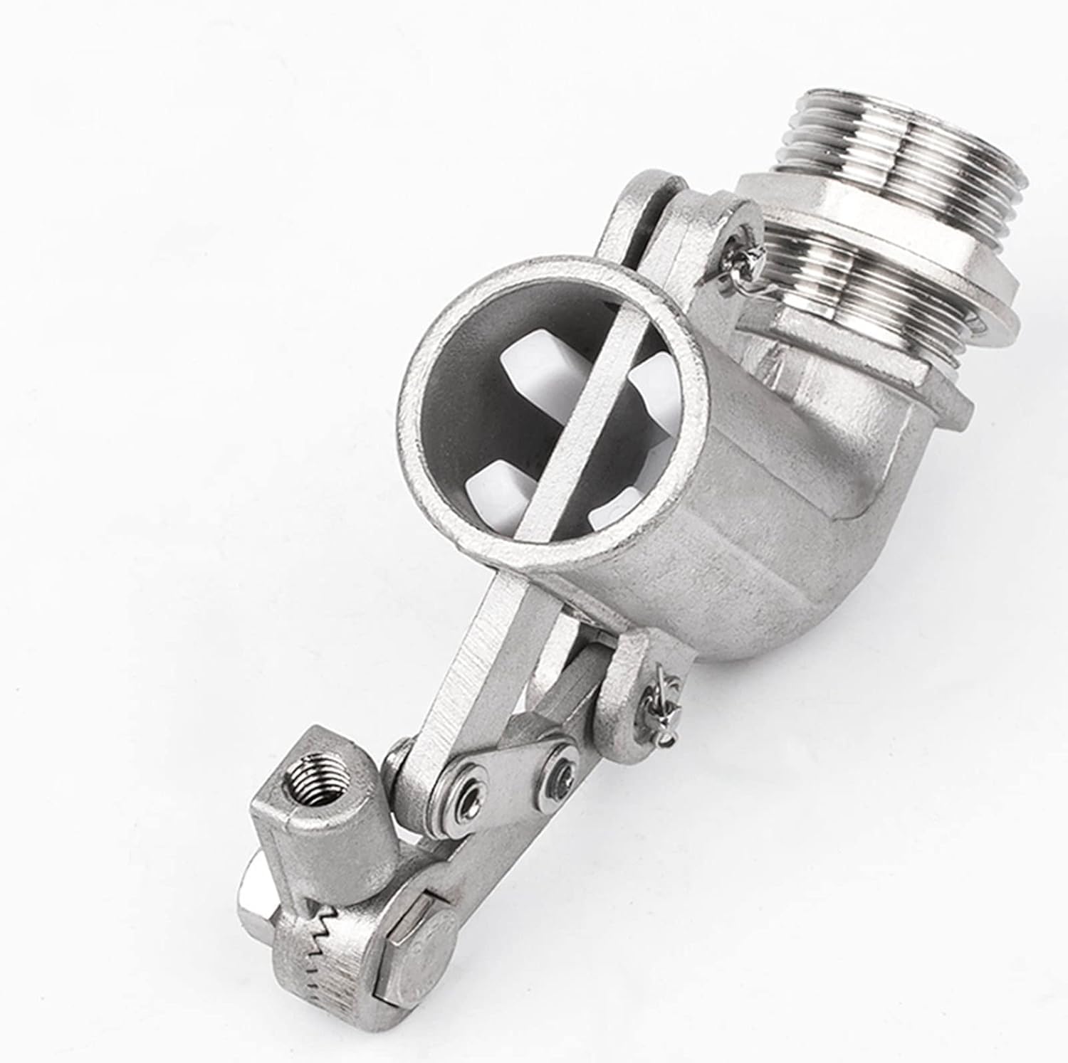 Válvula de bola flotante de acero inoxidable, válvula flotante ajustable de 360°, control de flujo de agua para cisterna y tanques de expansión