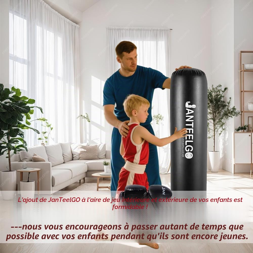 Punching Ball Enfants avec Gants de Boxe: JanTeelGO 150cm Boxe Enfant Gonflable - Sac de Frappe Enfant Cadeau Punching Ball Kids-A - Sport Punching Ball Enfants avec Gants de Boxe: JanTeelGO 150cm Boxe Enfant Gonflable - Sac de Frappe Enfant Cadeau Punching Ball Kids-A - Sport