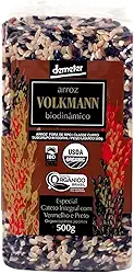 Arroz Especial Cateto Integral Com Vermelho e Preto Biodinâmico 500g - Volkmann