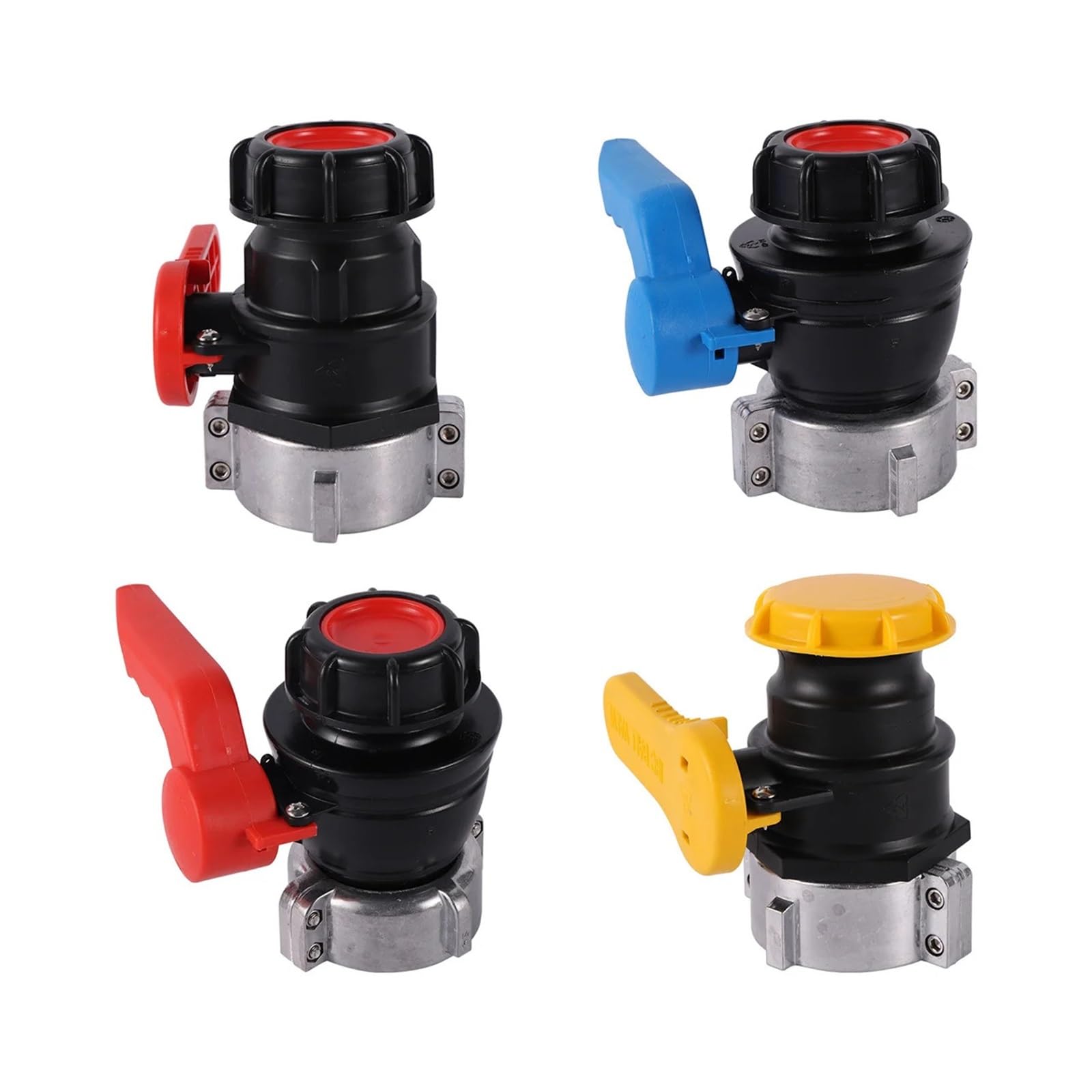 DN50 IBC zawór kulowy zbiornika wody 75mm Coase przełącznik gwintowany adapter spustowy ogród do ogrodu akwarium armatura nawadniania(Brown)