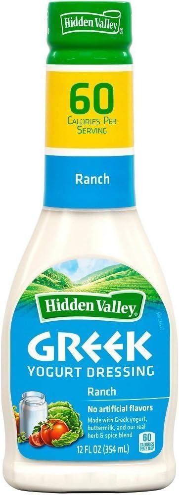 Hidden Valley Greek Yogurt Dressing: Ranch (Pack of 2) 12 oz Bottles
