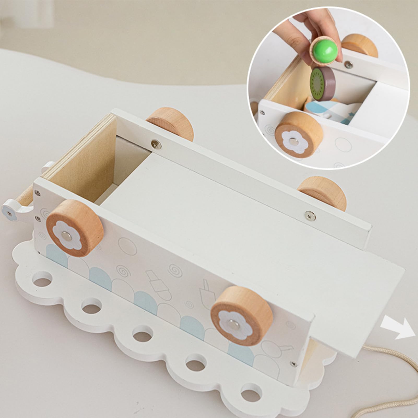 Juego De Heladería Infantil Carrito de Madera