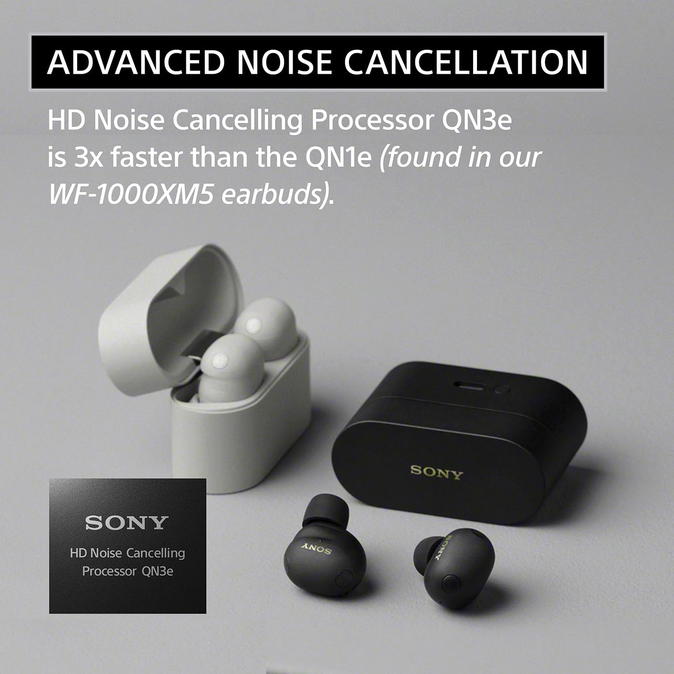 Sony WF-1000XM6 The Best Truly Wireless Noise Cancelling Earbuds (2026 Model), Bluetooth in-Ear Headphones, with Studio-Quality Sound, Up to 24 Hours of Battery Life, Black