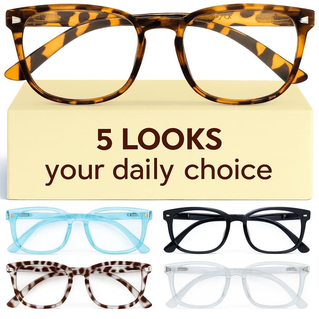 CCVOO +1.0 Reading Glasses for Women, Eyeglasses, Blue Light Readers for Women, Computer Eye Glasses, Cheaters