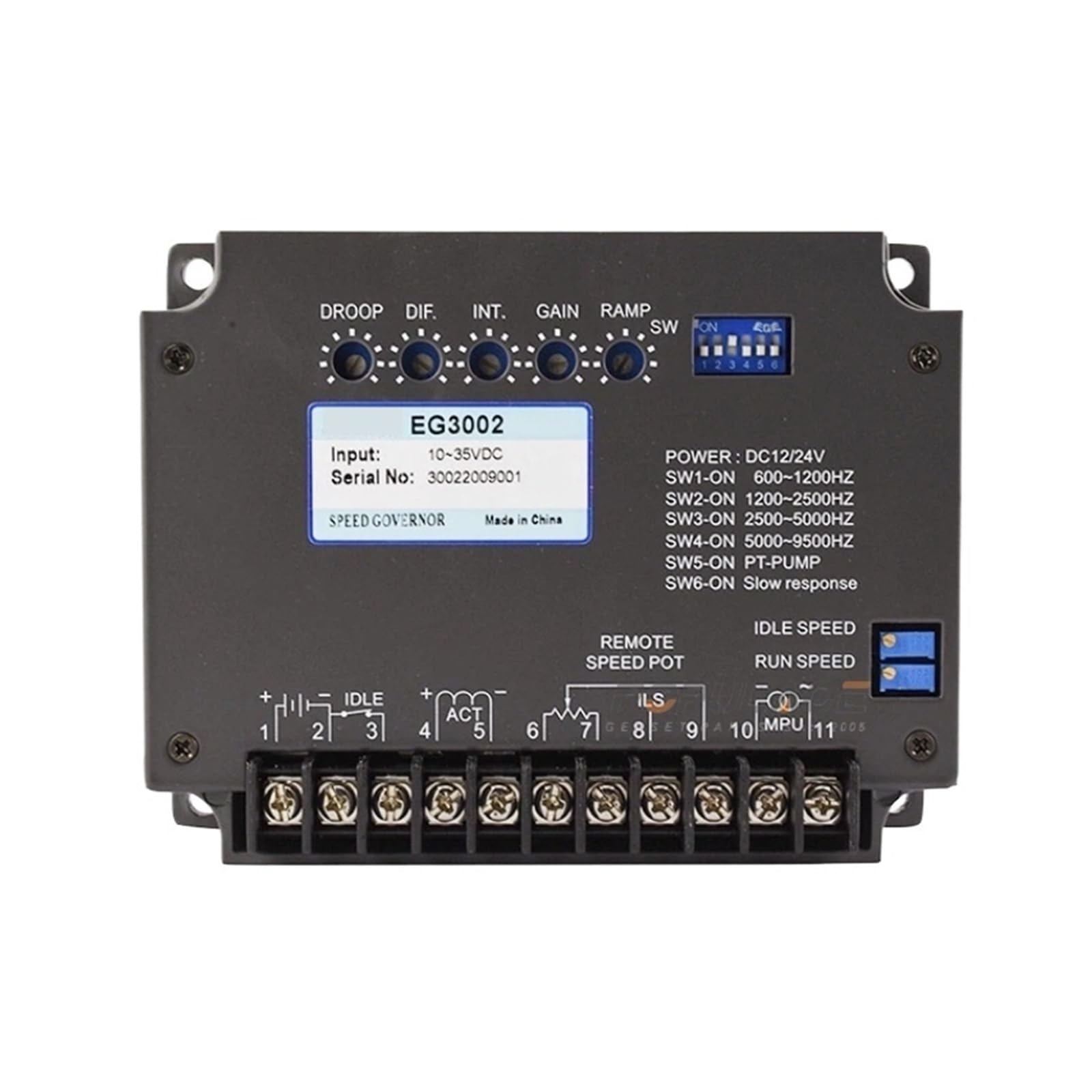 GTGFCSP EG3002 electronic speed regulator control module