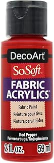 DecoArt SoSoft Fabric Acrylic Paint 2oz-Red Pepper