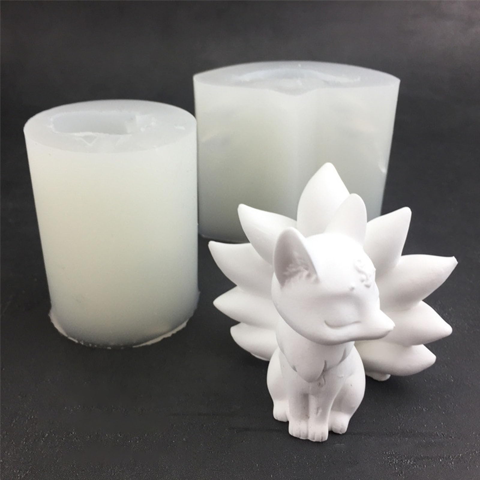 Moule En Silicone - Fait à La Main - Renard à Neuf Queues - Résine