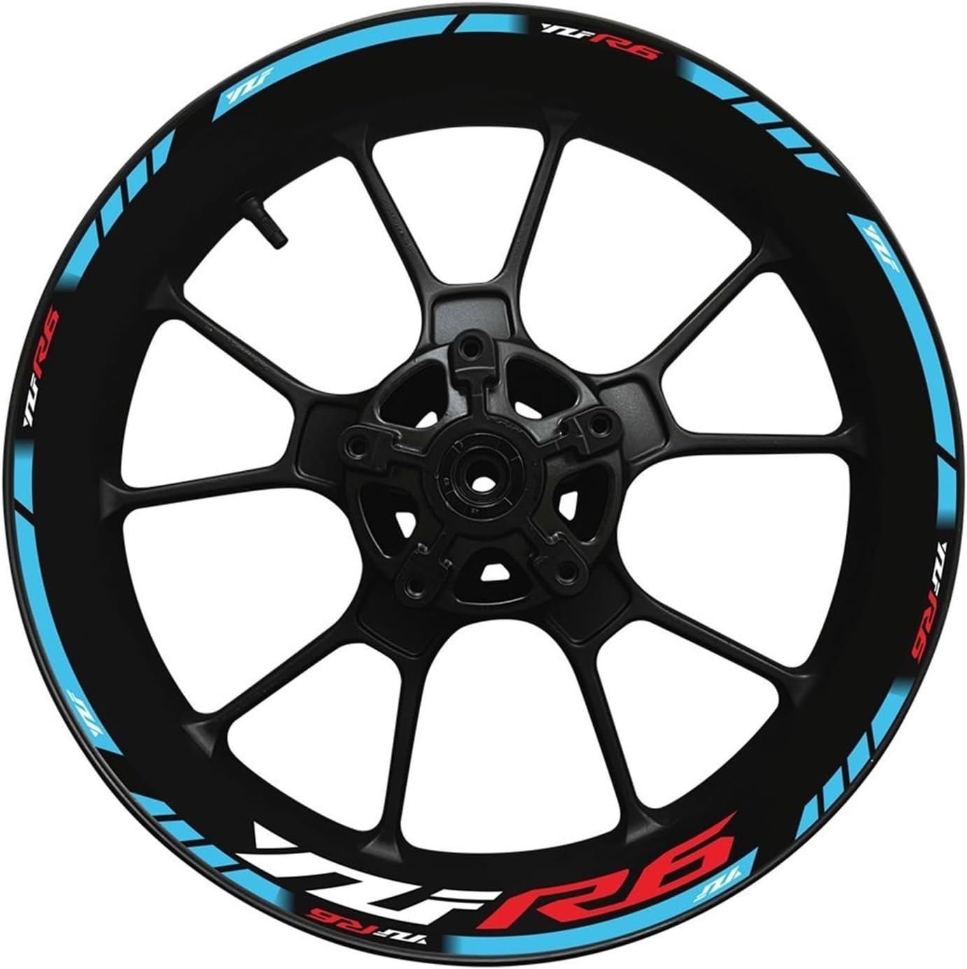 for for YZF for R6 Rim Decal Decoration for YZFR6 Set Reflective Sticker 17 Inch Motorcycle Wheel Hub(8)