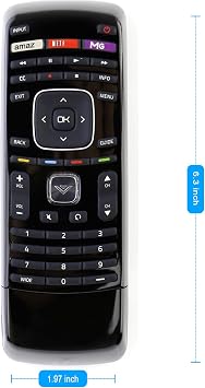 XRT302 QWERTY Keyboard Replace Remote Control fit for Vizio TV E601i-A3